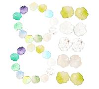 HOMSFOU 1 Set Artificial Water Lilies Acrylic Lotus Leaves Floating Decor For Photo Props And Crafting Supplies 50 Pezzi