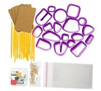 HOMSFOU 1 Set Clay Cutters Accessori per bigiotteria Fai da Te Accessori per Gioielli Fai-da-Te Kit per la creazione di Orecchini Argilla tagliapasta in polimero Stampo per Fare Orecchini