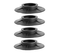 HOMSFOU 1 Set Da 4 Pezzi Accessori Antiscivolo Tappetino Per Macchina Da Pavimento Tamponi Per Lavasciuga Tampone Tappetino Antiscivolo Cuscinetti Antiscivolo Plastica Black