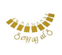 HOMSFOU 1 Set Decorativo per Feste Fidanzamento Banner Glitterata per Romantici per Matrimonio e Celebrazioni Speciali