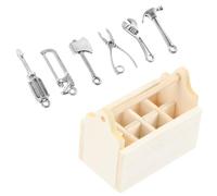 HOMSFOU 1 Set Di Accessori Per La Cassetta Degli Attrezzi Per Casa Delle Bambole Fai Da Te Mini Bambole Minuscole Mobili Per Casa Delle Bambole Di Casa Giocattolo Kit Di Strumenti