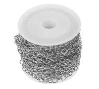 HOMSFOU 1 Set di Catene per Gioielli Fatte A Mano con Nome Piccole Catene per Anelli di Collegamento Portachiavi Catene Placcate Kit di Estensione per Collane Kit di Fibbie per