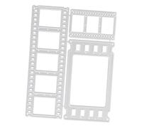 HOMSFOU 1 Set Fustelle per goffratura Morire Scrapbooking Stencil Cutter fustellatura per timbri e matrici per la Fabbricazione di Carte Acciaio Inossidabile Silver