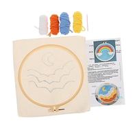 HOMSFOU 1 Set Kit DIY Punch Needle per Ricamo Paesaggistico per Principianti con Tecniche Ricamo Semplici Stimola creatività e Ottimo per Decorazioni Fatte Mano
