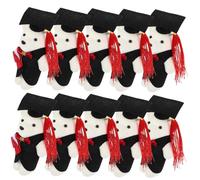 HOMSFOU 1 Set La Bambola del Dottor Orso La Laurea Porta Molto Piccole Bambole Orsetto Decorazione Casa Home Decoration Adorabili Bambole Dell'orso di Laurea Bambola Orso Laureata 10 Pezzi