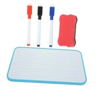 HOMSFOU 1 Set Lavagna Cancellabile Doppia con Blu Completo con e per Apprendimento e Scrittura Lavagna per Ufficio e Scuola Colore Casuale