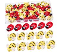 HOMSFOU 1 Set Mini Resina con Api e Decorazioni Creative per Accessori e Fai da Te Charm Api e Charm Versatile per Custodie Telefoniche e Clip