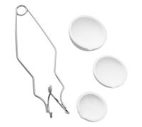 HOMSFOU 1 Set Morsetto per crogiolo pinze d'oro crogiolo per la Fusione crogioli tenaglie Utensili attrezzo Kit di Fusione dell'oro Morsetto per crogioli circolari Quarzo