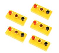 HOMSFOU 1 Set Piccolo Portalampada Multiplo Fisica Mini Sperimentare Prese Luce Supporto Per Luce Didattica Elettrica Piccola Base Della Lampada Plastica Colore Casuale 5 Pezzi