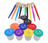 HOMSFOU 1 Set Pinting Paint Pen Wash Cup Bicchieri per Tazza di Pennello Coppa dei pittori Tazza di per la Pulizia della Vernice di setola Riutilizzabile