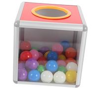 HOMSFOU 1 Set Scatola Della Lotteria Cubo Disegno Raccolta Fondi Dei Quadrati Fortunati Urne Con Scatole Per i Biglietti Palle Drum Della Lotteria Caso Di Gioco Plastica Colore Casuale