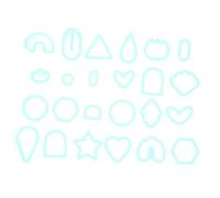 HOMSFOU 1 Set Taglio Stampo Orecchino Argilla Utensili Polimero Clay Cutters Attrezzo Mestiere Taglierine Taglierino Kit di Strumenti per La Creazione di Orecchini Verde Chiaro Plastica