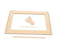 HOMSFOU 1 Set Tavolo da arazzo Intrecciato Kit Macchina Artigianato per novità Giocattolo per Maglieria Divertente Giocattolo per Tessere Giocattolo di Tessitura cognitiva di Legno
