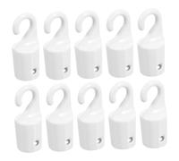 HOMSFOU 10 ganci verticali per bacchetta per cieche, accessori per tende, facili da usare, design elegante per un funzionamento senza sforzo