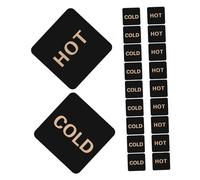 HOMSFOU 10 Paia Etichette Acquedotto Acrilico Adesivi Autoportanti Indicatore Temperatura per Rubinetti e Lavandini Resistenti e Facili Installare per Bagni Hotel Uffici e Ristoranti