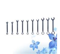HOMSFOU 10 Pezzi Cricchetto micro chiave inglese elettrico portata pro lattina rigger FINE fisso regolabile Lavello cricchetti composto tappo mini size Totale chiave a doppia testa