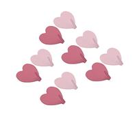 HOMSFOU 10 pezzi Ganci Appendini Forma Cuore Acciaio Inossidabile per Bagno Resistente Alla Adesivo Senza Forare Portasciugamani e Oggetti Colori Rosa Sfumato