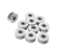 HOMSFOU 10 Pezzi Pulegge Idler in Alluminio Denti per Cinghia Resistenti e Silenziose per Stampanti Cnc e Automazione