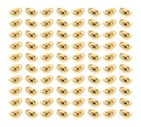 HOMSFOU 100 Pezzi di Yuan Bao in Lega Lucida 1 Cm Decorazioni Creative da Scrivania Portafortuna per Casa e Ufficio Simboli Cinesi di Prosperità e Buona Fortuna