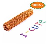 HOMSFOU 100 Pezzi Fai da Te in Panno Morbido Arancione Materiale Creativo per Lavoretti Decorazioni Natale e Regalini Festa Bambina