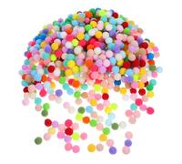 HOMSFOU 1000 pezzi Pom Poms Colorati Palline Soffici per Decorazioni Artigianali Materiale Creativo per Feste e Decorazioni Fatte Mano Assortimento Colori Vivaci
