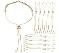 HOMSFOU 10Pezzi Braccialetti Da Regolabili Gioielli Chic Da Donna Bracciali Minimalisti Per Look Delicato e Raffinato