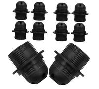 HOMSFOU 10pezzi Porta Lampada Clip Filettatura Completa Portalampada Retro e Sospeso per Lampad Scrivania Ufficio Base Vite Sicura e Durevole per Illuminazione Flessibile