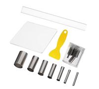 HOMSFOU 10pezzi Raschietto e Taglierino per Argilla per Ceramica Utensile per Ceramica Resistente alla Facile da Lavare e Sapone