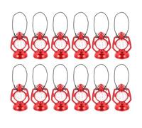 HOMSFOU 12 mini lanterne a cherosene, camera modello, lampada a olio, lanterna in miniatura, uragano, casa delle bambole, illuminazione delle fate, accessorio per decorazione micro paesaggio