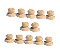 HOMSFOU 12 Pezzi Maniglie Legno per Cera Maniglie Rotonde Fatte Mano Materiale Adatte per Lavori Creativi e Fai da Te Design Duraturo e Pratico