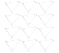 HOMSFOU 12 Set Asta per Poster Sospeso in Ferro e Pvc con Ganci Resistenti e Catena Argento per Esposizione Pubblicitaria in Negozi e Supermercati
