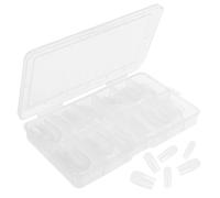 HOMSFOU 120 Pezzi Unghie Finte Trasparenti Full Cover in Abs Ultra Sottili, Resistenti e Leggere per Manicure Professionale e Uso a Casa