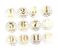 HOMSFOU 12pezzi Adesivi Mensili Per Stickers Per Decorazioni Per Compleanno e Shower Design e