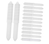 HOMSFOU 12pezzi Portarotolo Molla Bianco in Plastica da Tensione Regolabile Ricambio per Portarotolo da Bagno