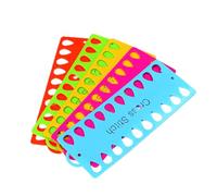 HOMSFOU 15 Pezzi Piastra Avvolgifilo in Plastica Colorata per Ricamo Croce Supporto Bobina Resistente e Compatto per Utensili Te Colore Casuale Colore Casuale
