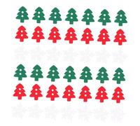 HOMSFOU 150 pezzi Bottoni Natalizi Legno Misti con Motivi e Fiocchi Decorativi per Cucito Scrapbooking e Progetti Fai da Te Accessori Colorati per Addobbi e Abbigliamento Colore Casuale