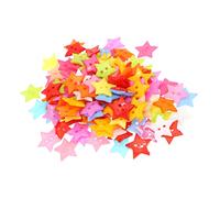 HOMSFOU 150 Pezzi Bottoni Resina Colorati per Cucito Fai da Te Resistenti e Leggeri Decorativi Forma Stella per Abbigliamento e Accessori per Progetti Manuali