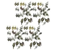 HOMSFOU 150 pezzi Ciondoli Acorn in Metallo Vintage per Gioielli Te Pendenti Ghianda e Leggeri per Orecchini Bracciali Collane e Portachiavi Accessori Artigianali Eleganti e Versatili