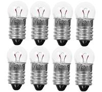 HOMSFOU 150 Pz Lampadina Della Torcia Elettrica Minuscole Lampadine a Vite Portalampada Con Presa Torcia Elettrica Lampadine Con Attacco a Vite Lampadina a Incandescenza Alluminio