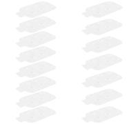 HOMSFOU 15pezzi Tavolozza Rettangolare in Plastica Bianca Sei Scomparti per Mescolare i Colori di Tavolozze per Dipingere ad Olio e Acquerelli Portatile e Facile da Pulire per Artisti e St