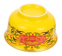 HOMSFOU 1Pc Ciotola D'Acqua Bicchiere Vino In Acciaio Inossidabile Decorazione Fiore Di Loto Decorazioni Vintage Per La Casa Ciotola Decorativa Fatta A Mano Ciotola Buddista Ciotola