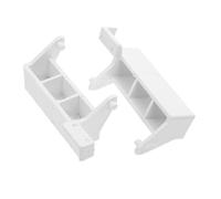 HOMSFOU 2 interruttori di ricambio per porta del forno a microonde, asta di supporto per porta del forno a microonde, in plastica bianca