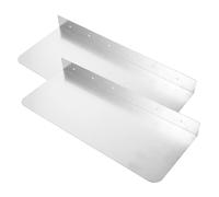 HOMSFOU 2 Pezzi Alzatina del Lavandino di Grandi Dimensioni per Paraspruzzi Lato Lavello Guardia da Cucina Paraschizzi da Cucina Prova Tappo dell'Acqua Acciaio Inossidabile Silver