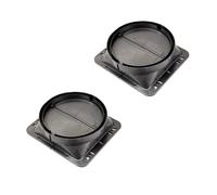 HOMSFOU 2 Pezzi Base Cappa Cucina Robusta Base Del Ventilatore Da Cucina Accessori Per Ventilatori Da Cucina Valvola Di Non Ritorno Della Cappa Accessorio Cappa Nero Materiale Ignifugo