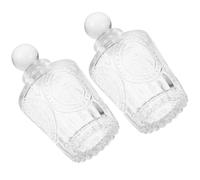 HOMSFOU 2 Pezzi Bottiglia per Olio Essenziale in Vetro da 150ml Decorativa e Compatta, Raffinata e Chic per Aromaterapia e Profumazione Ambienti Domestici