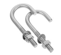 HOMSFOU 2 Pezzi Bullone di Ancoraggio per Calcestruzzo, Bullone di Ancoraggio Espansione, Acciaio Inox 304 Argento, con Dadi e Rondelle, per Muri e Strutture in Cemento