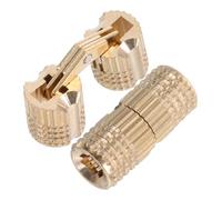 HOMSFOU 2 pezzi Cerniere Nascoste per Porte Armadio in Metallo Cerniere Barilotto per Scatole Portagioie e Mobili Apertura per Accesso Facile e Integrazione Discreta