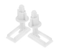 HOMSFOU 2 pezzi Kit Bulloni Sedile Wc con Fasteners in Plastica e Tappi in Gomma Espandibili per Fissaggio Rapido e Sicuro Compatibile Maggior Parte delle Tavolette Wc Resistente e Facile