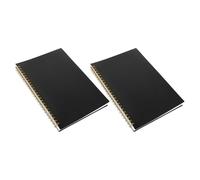 HOMSFOU 2 Pezzi Notebook Contabile a Righe con Copertina PP Rigida Libri per Monitoraggio Spese e Gestione Budget Rilegatura Doppia Spirale per Contabilità Domestica e Piccole Imprese