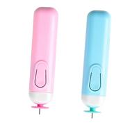 HOMSFOU 2 Pezzi Penna Elettrica per Quilling Design Ergonomico e Precisione per Progetti Artigianali Compatibile con Carta Sottile e Spessa per Workshop e Laboratori